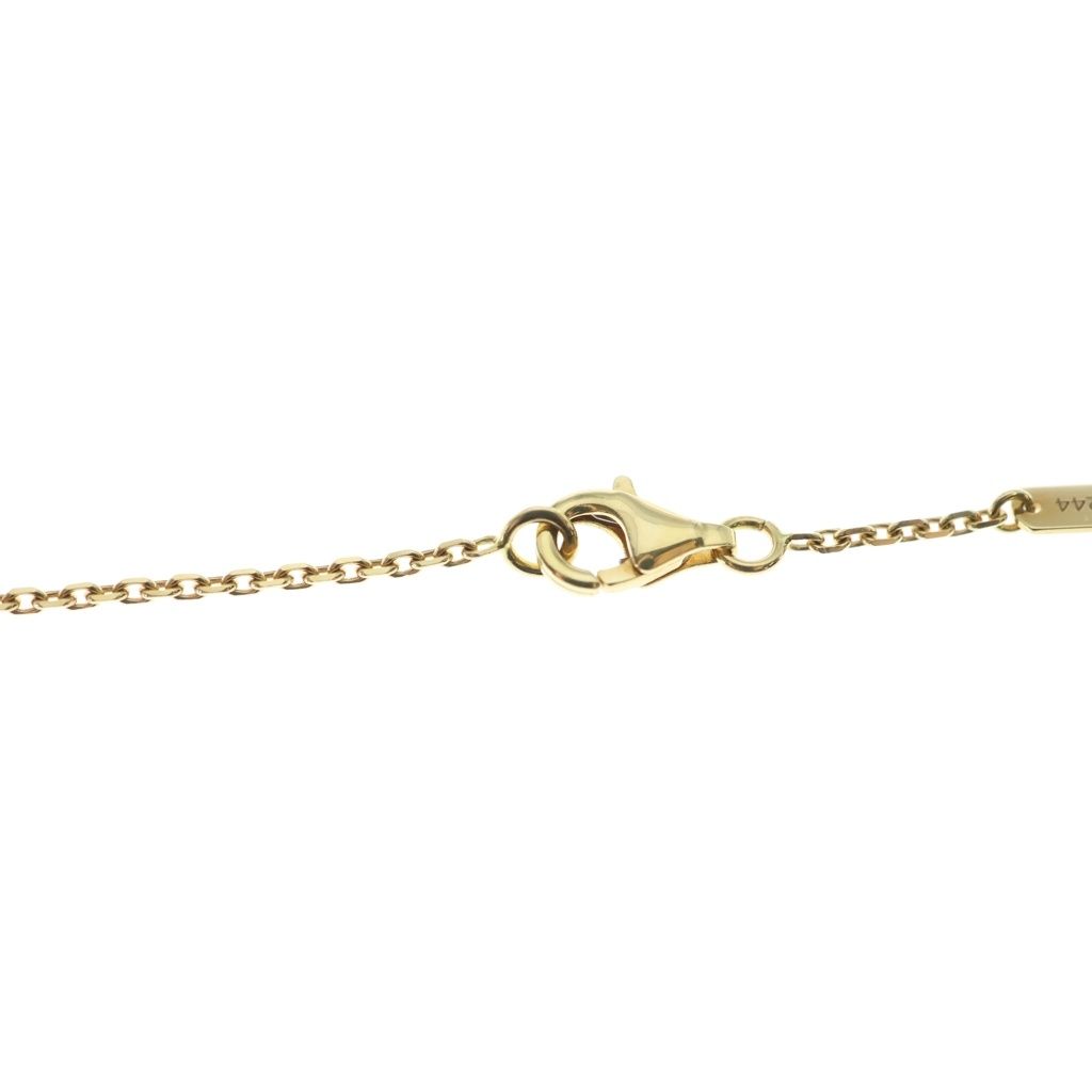 Van Cleef & Arpels Alhambra Mother of Pearl Pendant Chain Gold White — view 4