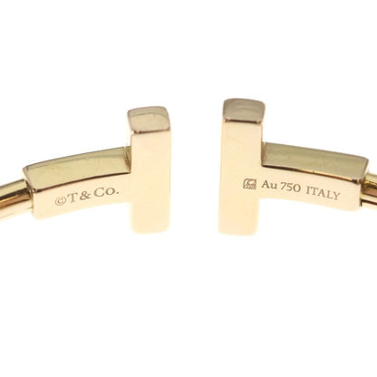 Tiffany & Co T Wire Shell Bangle Bracelet Pink Gold — view 5