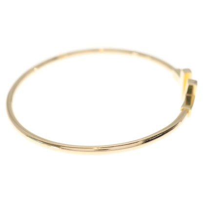 Tiffany & Co T Wire Shell Bangle Bracelet Pink Gold — view 3