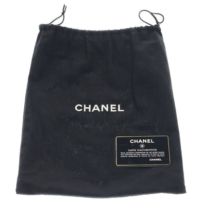 Chanel Quilted 25 Double Flap Chain Shoulder Bag Black Caviar Leather Silver — view 6
