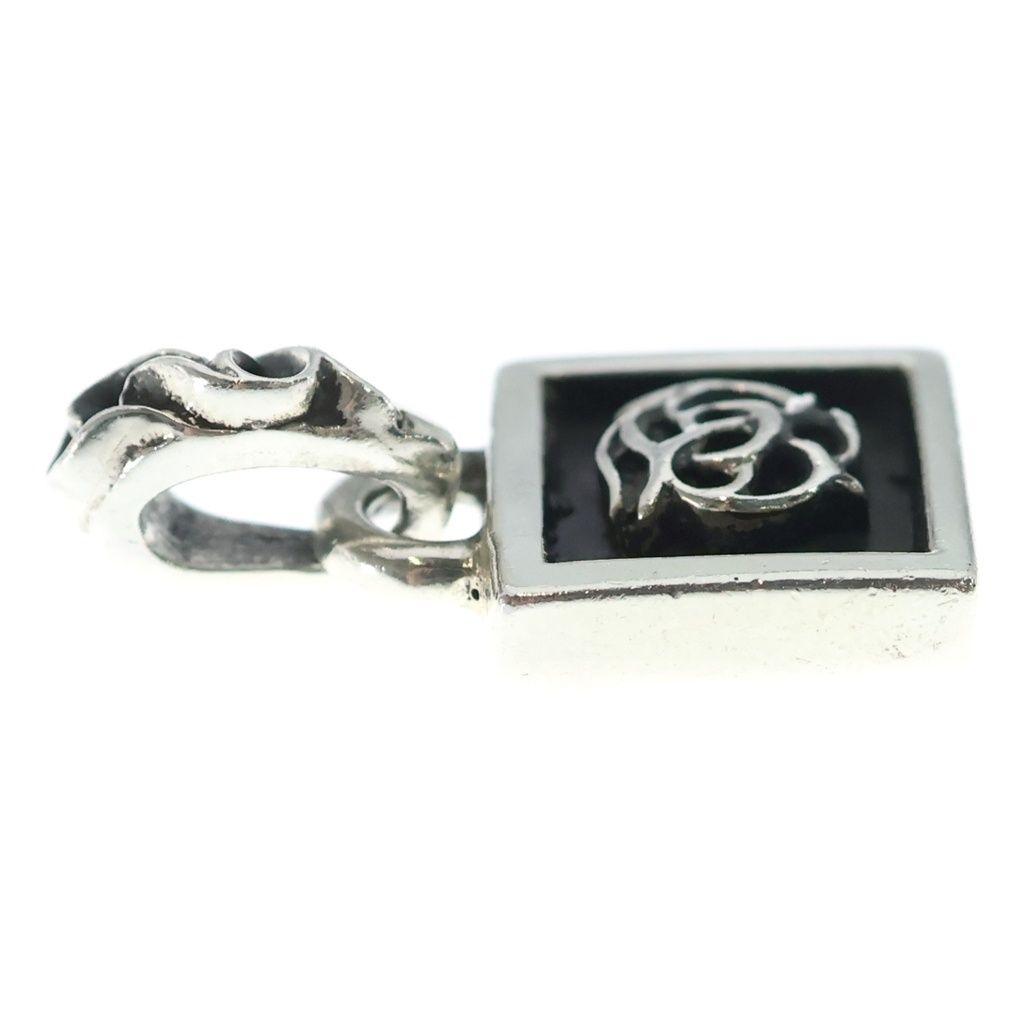 Chrome Hearts Framed Flrl Floral Necklace Ball Chain Silver — view 4