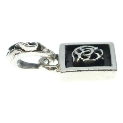 Chrome Hearts Framed Flrl Floral Necklace Ball Chain Silver — view 4