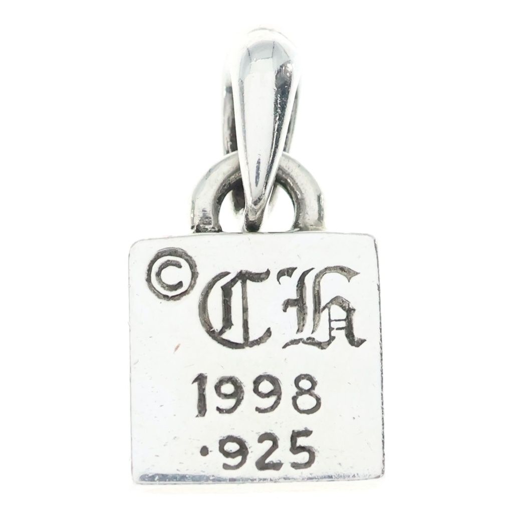 Chrome Hearts Framed Flrl Floral Necklace Ball Chain Silver — view 2