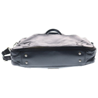 Chrome Hearts Brf Cll Trbk Strp Briefcase Business 2-Way Leather Cross Patch — view 4