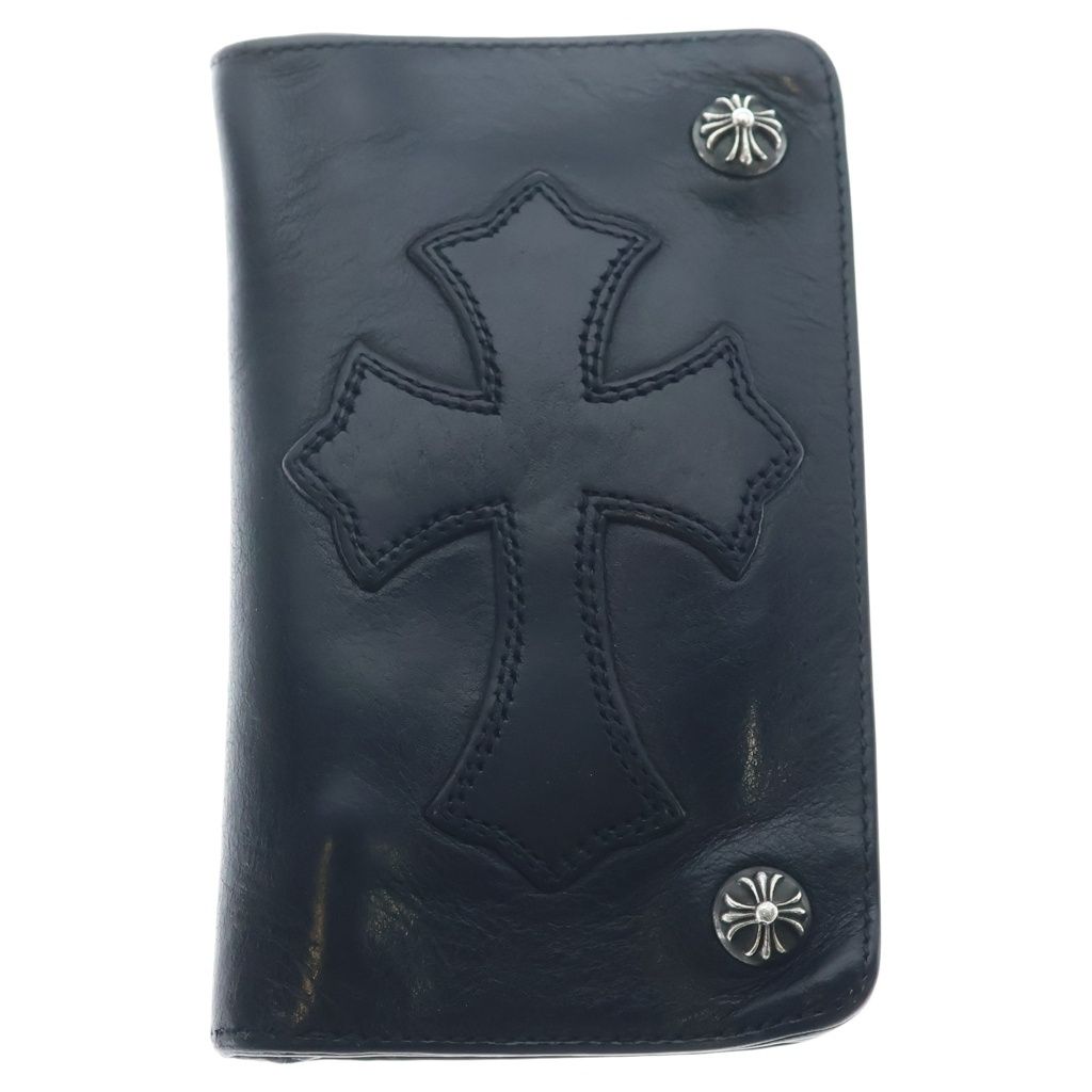 Chrome Hearts Cross Patch 1 Zip Button with Leather Wallet