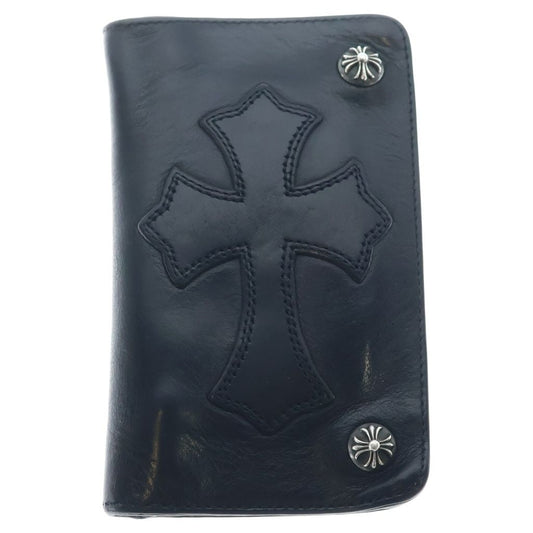 Chrome Hearts Cross Patch 1 Zip Button with Leather Wallet
