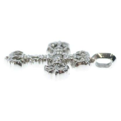 Chrome Hearts Charm Filigree Tiny P Dmnd Pave Diamond Silver Pendant White Gold — view 3