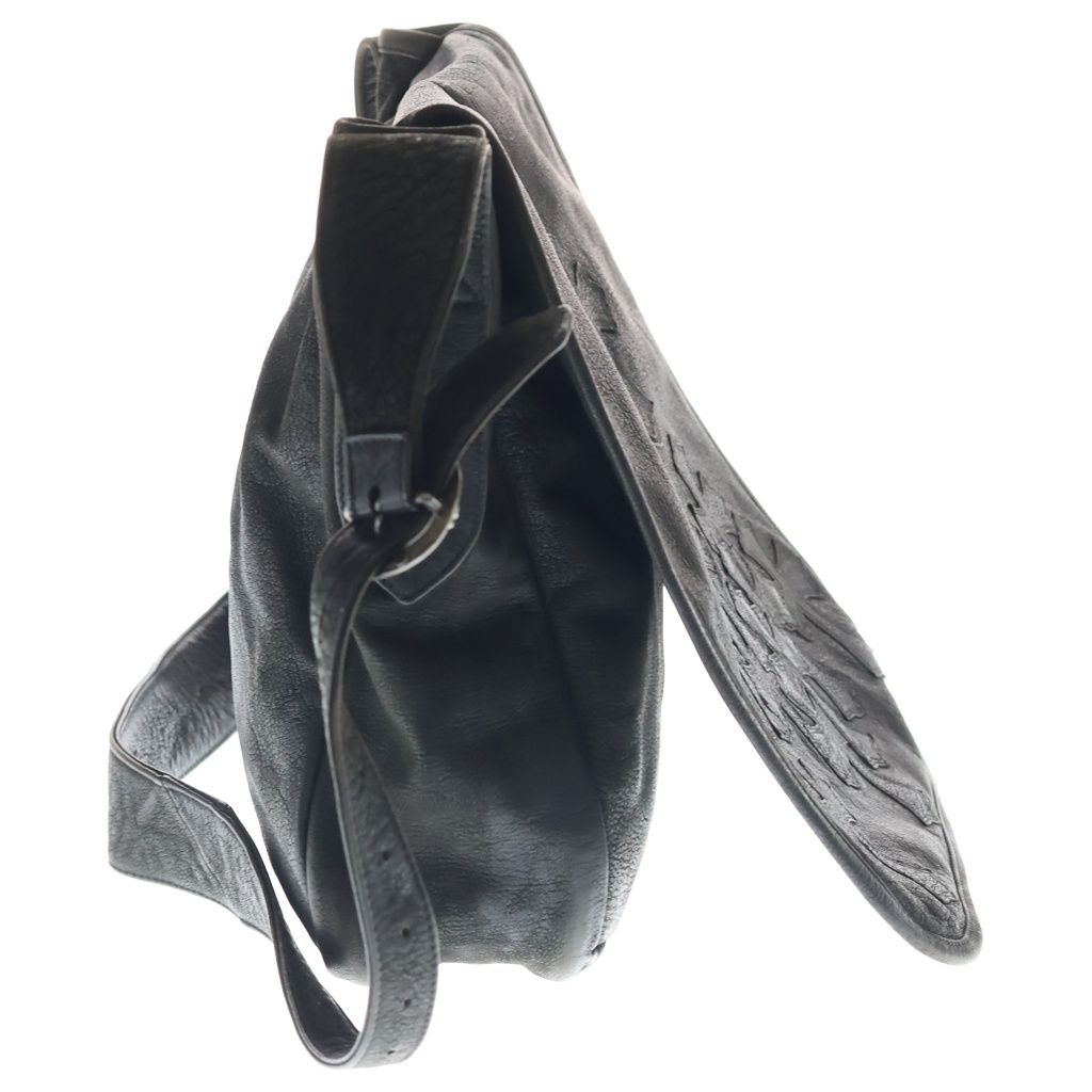 Chrome Hearts Mail Cemetery Cross Patch Shoulder Bag Black — view 3