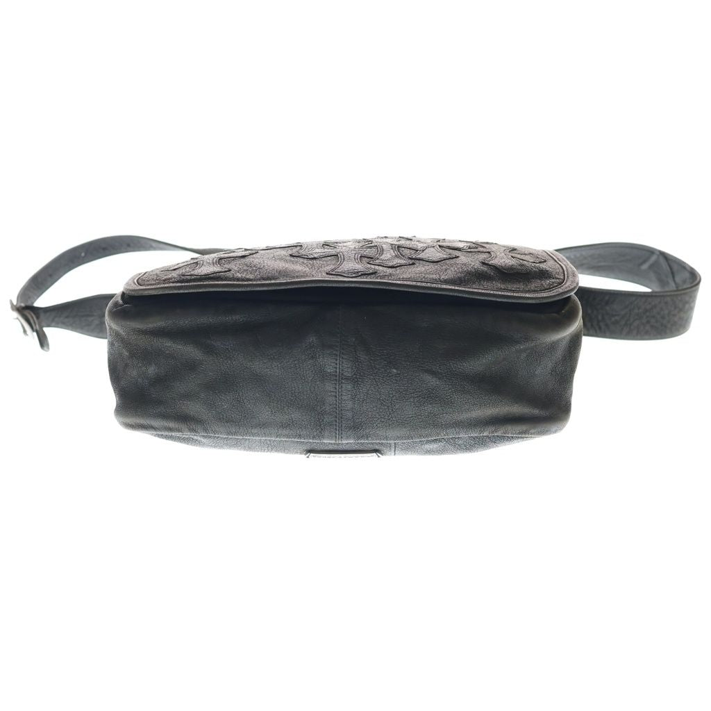 Chrome Hearts Mail Cemetery Cross Patch Shoulder Bag Black — view 4