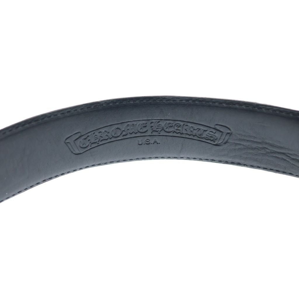 Chrome Hearts Celtic Talon Leather Belt 1.5 Blt Black Silver — view 5