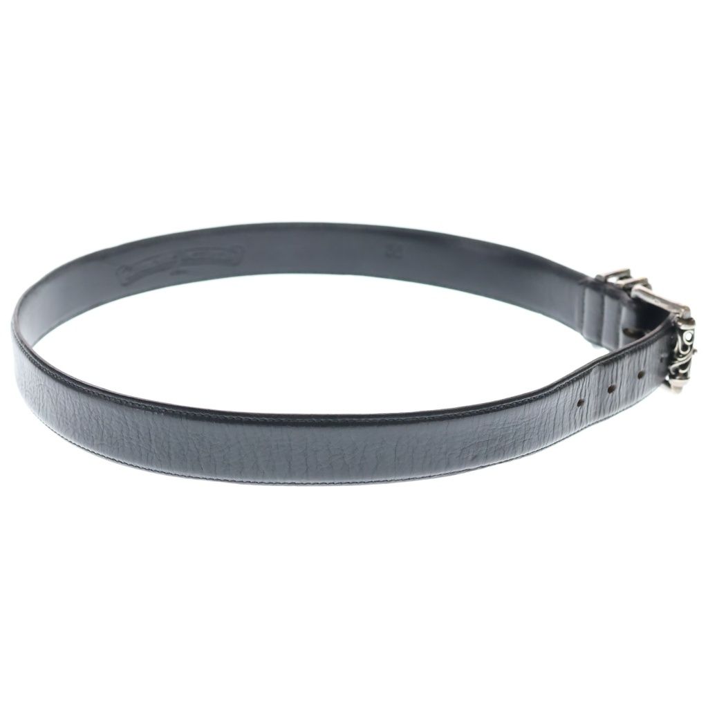 Chrome Hearts Blt Roller Buckle Leather Belt Silver — view 3