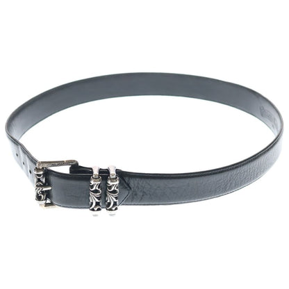 Chrome Hearts Blt Roller Buckle Leather Belt Silver