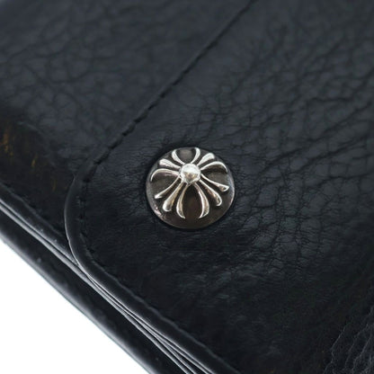 Chrome Hearts Wave Wallet Mini Black Leather — view 4