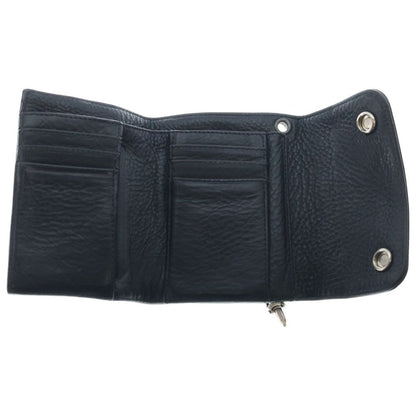 Chrome Hearts Wave Wallet Mini Black Leather — view 6
