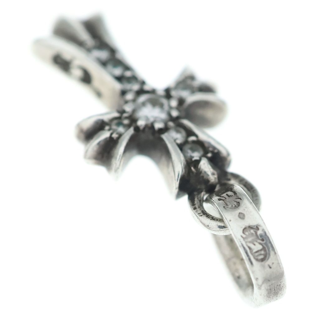 Chrome Hearts Crs Baby Fat P Dmnd Fat Pave Diamond Pendant Silver — view 5