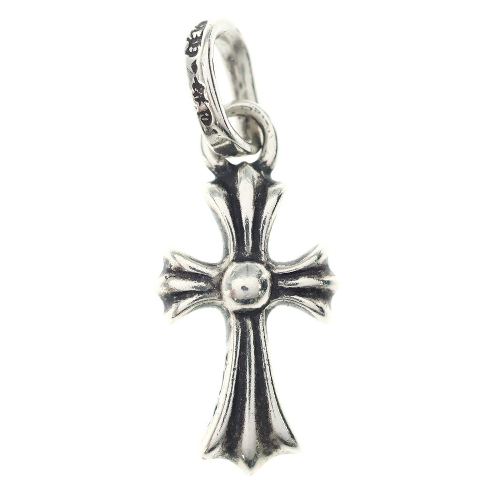 Chrome Hearts Crs Baby Fat P Dmnd Fat Pave Diamond Pendant Silver — view 2