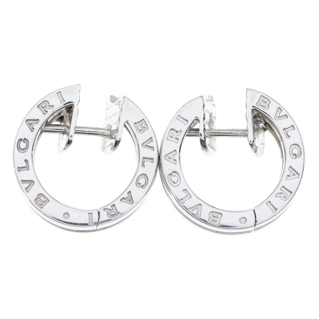 Bvlgari B-zero One Half Diamond Earrings Silver — view 2