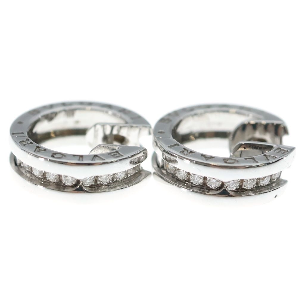 Bvlgari B-zero One Half Diamond Earrings Silver — view 3