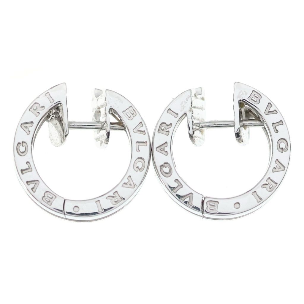 Bvlgari B-zero One Half Diamond Earrings Silver
