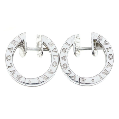 Bvlgari B-zero One Half Diamond Earrings Silver