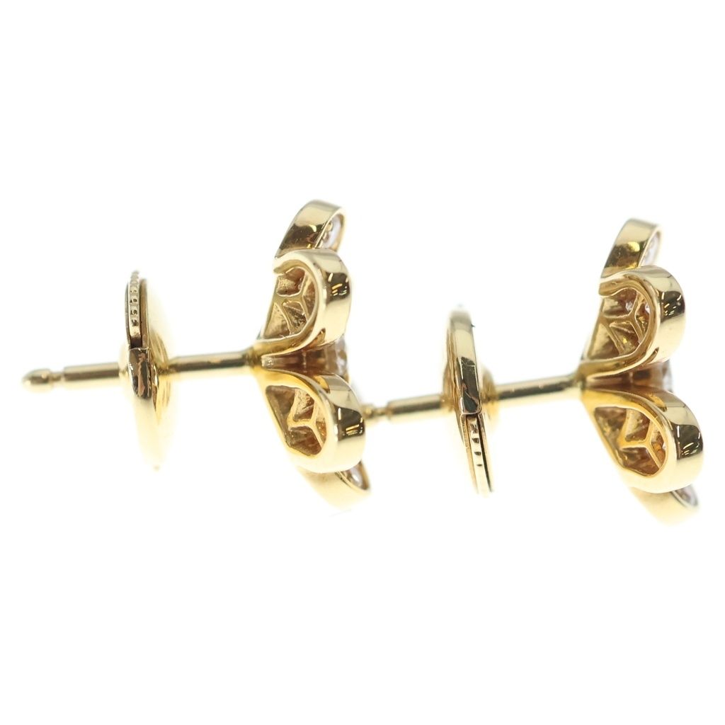 Van Cleef & Arpels Frivole Mini Diamond Earrings Yellow Gold — view 4