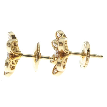 Van Cleef & Arpels Frivole Mini Diamond Earrings Yellow Gold — view 3