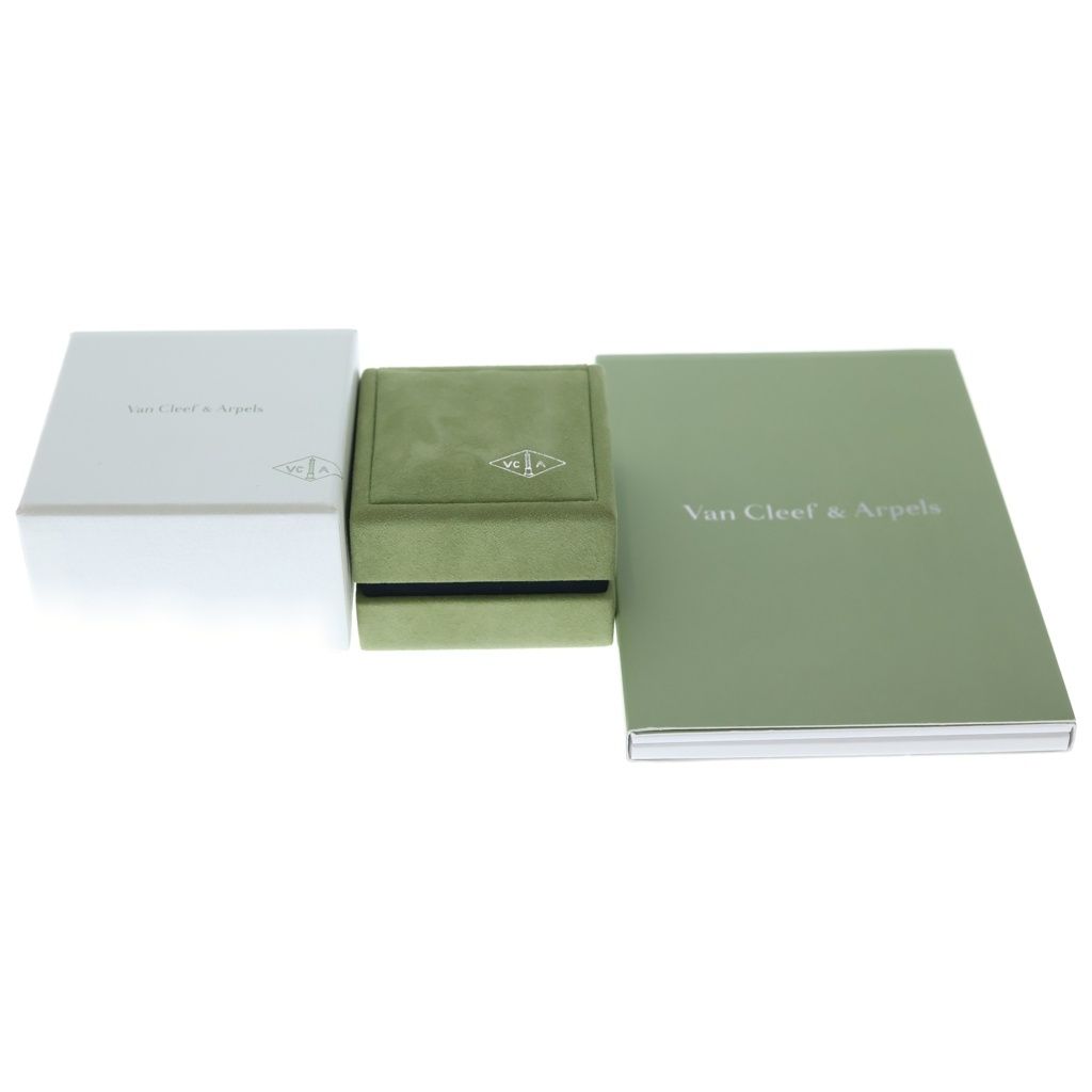 Van Cleef & Arpels Frivole Mini Diamond Earrings Yellow Gold — view 6
