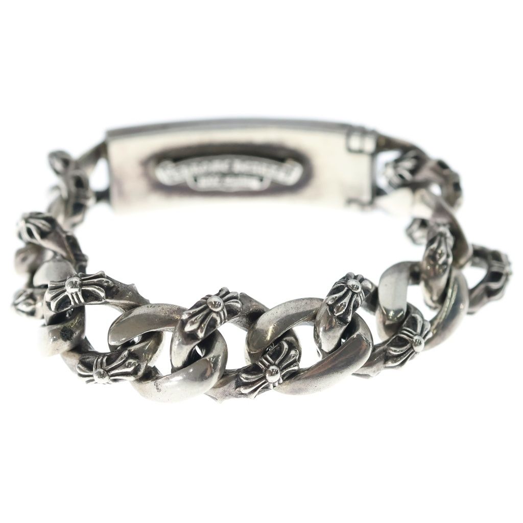 Chrome Hearts ID Floral Crs ID Fancy Link Bracelet Silver — view 2
