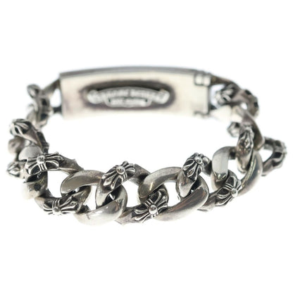 Chrome Hearts ID Floral Crs ID Fancy Link Bracelet Silver — view 2