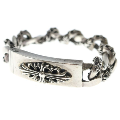 Chrome Hearts ID Floral Crs ID Fancy Link Bracelet Silver