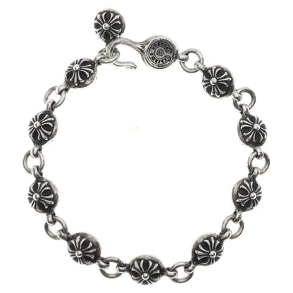 Chrome Hearts No2 Ball 2 Cross Bracelet Silver — view 2