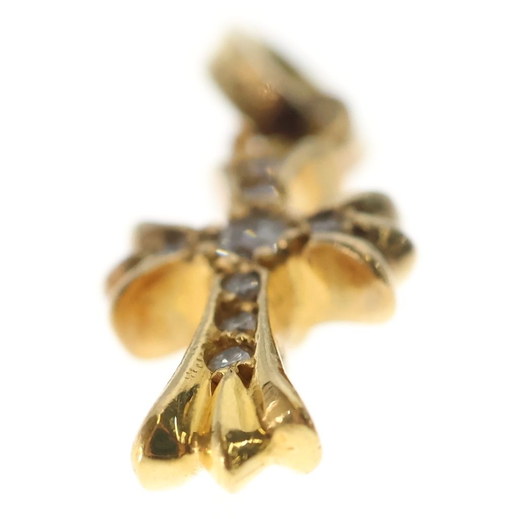 Chrome Hearts 22k Baby Fat Cross Pave Diamond Pendant — view 5