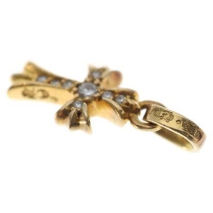 Chrome Hearts 22k Baby Fat Cross Pave Diamond Pendant — view 6