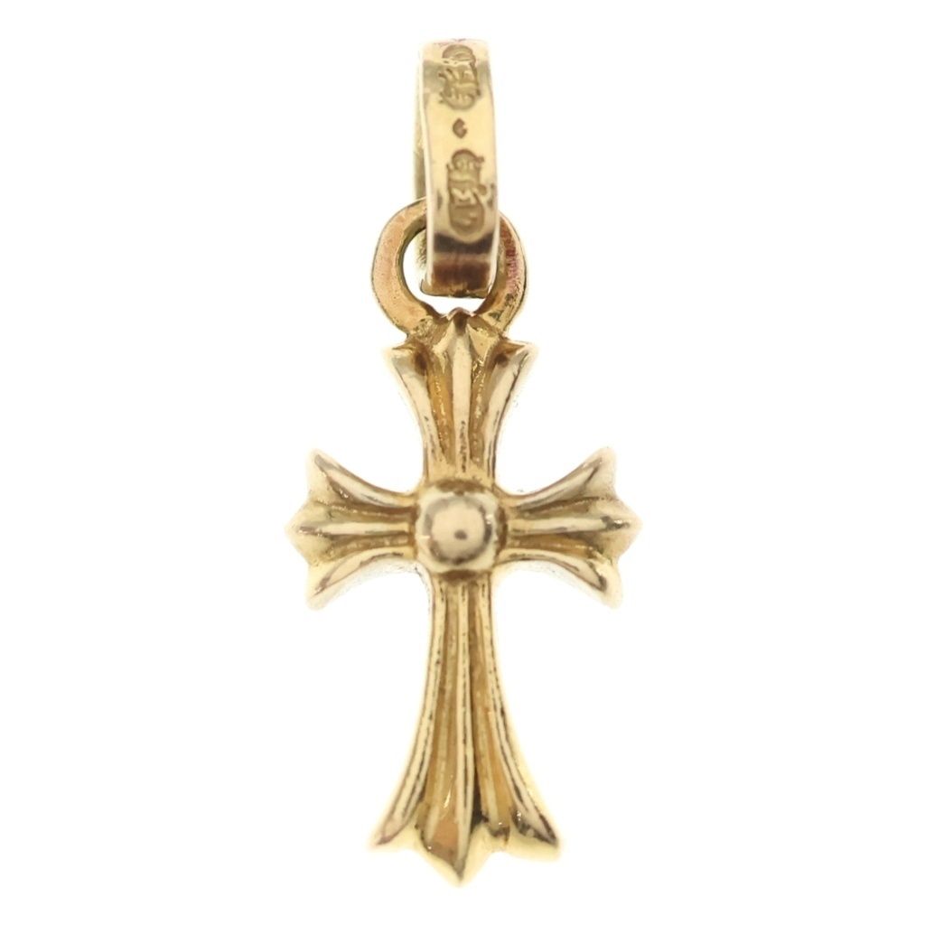 Chrome Hearts 22k Baby Fat Cross Pave Diamond Pendant — view 2