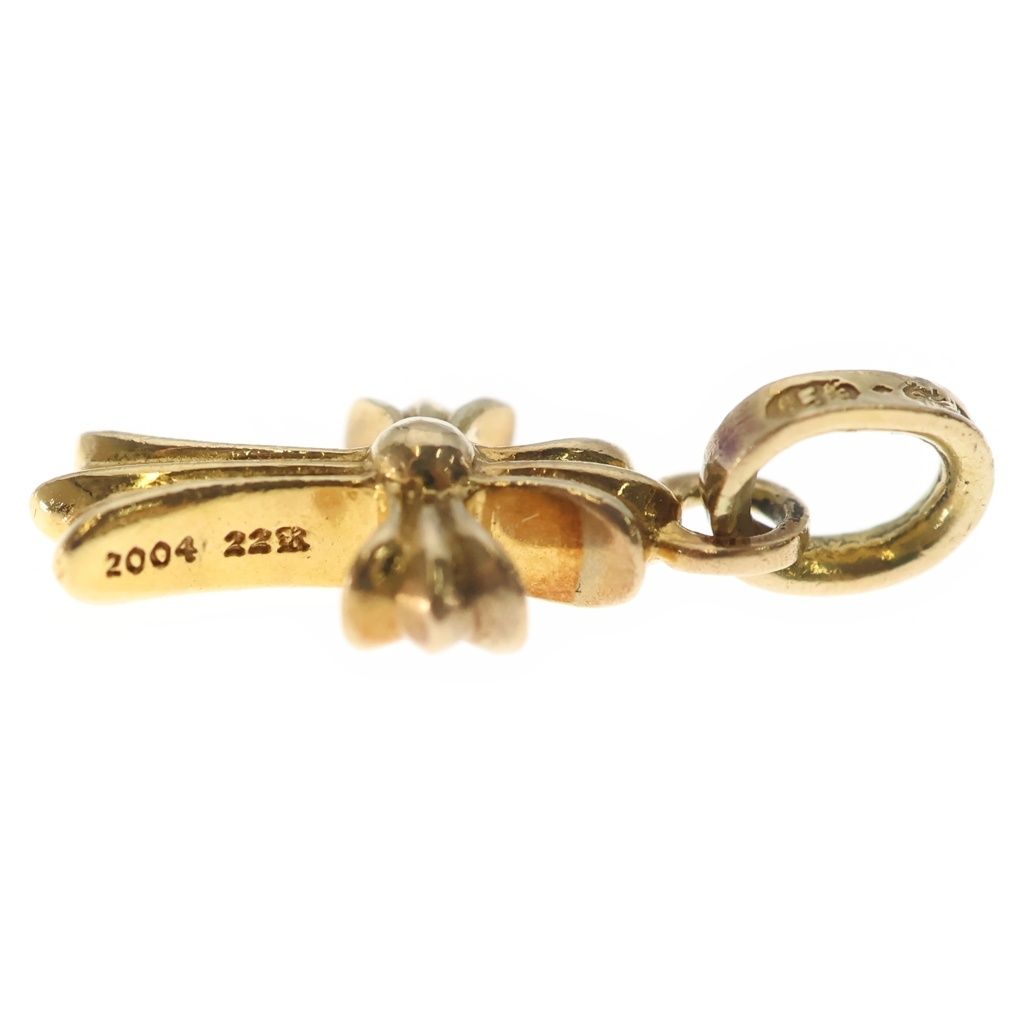 Chrome Hearts 22k Baby Fat Cross Pave Diamond Pendant — view 3