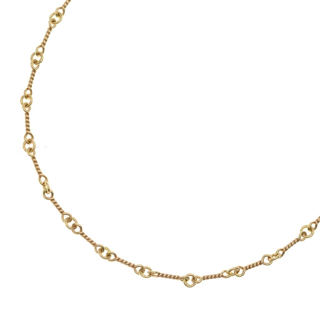 Chrome Hearts 22k Neckchain Twist Chain Necklace Gold