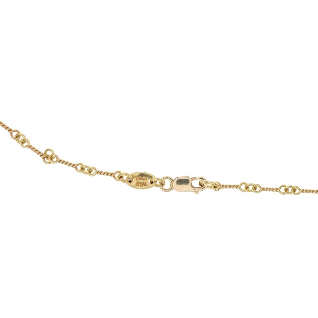 Chrome Hearts 22k Neckchain Twist Chain Necklace Gold — view 3