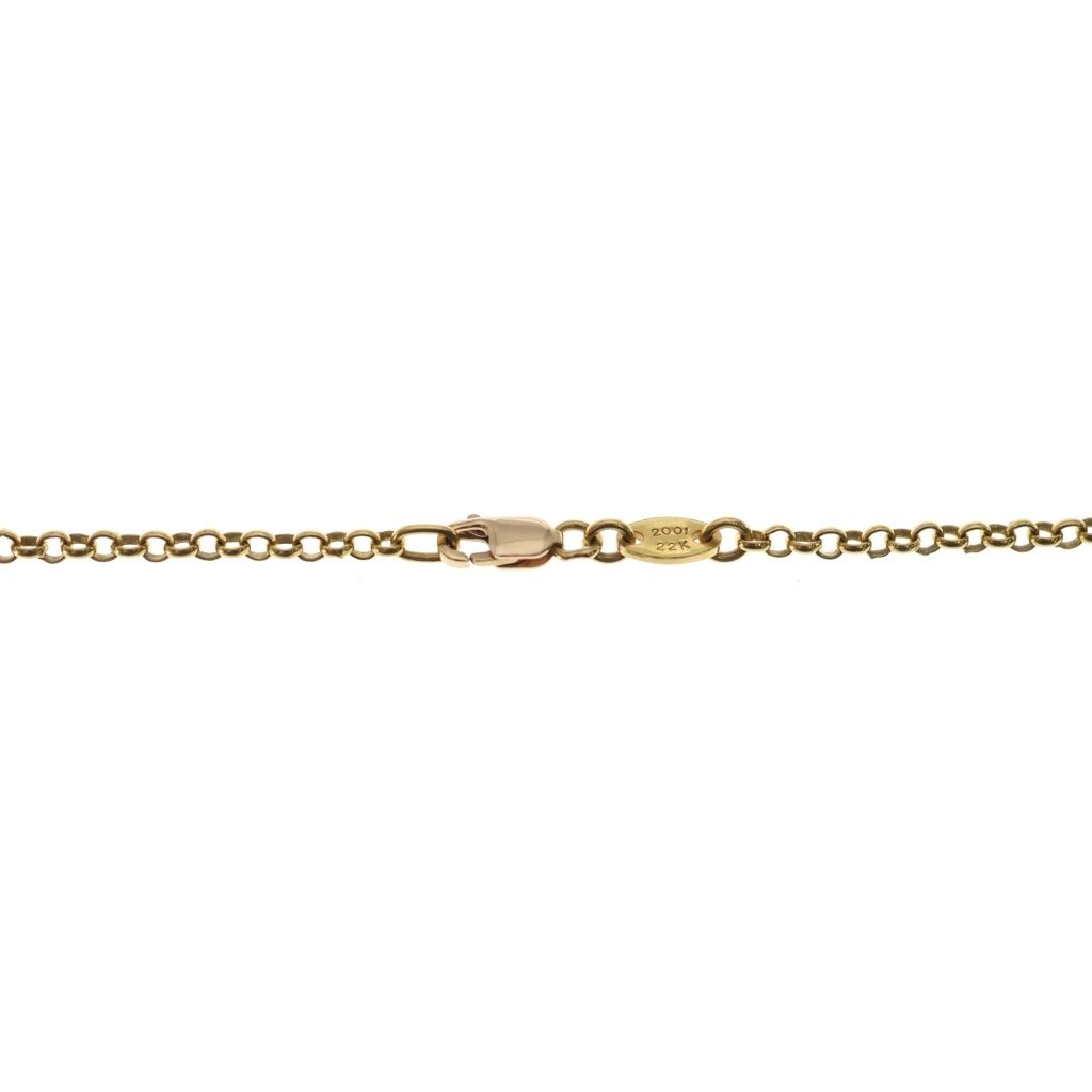 Chrome Hearts 22k Neckchain Roll Chain Necklace Gold — view 3