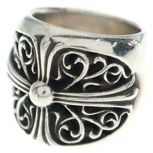 Chrome Hearts Classic Oval Cross Ring Silver
