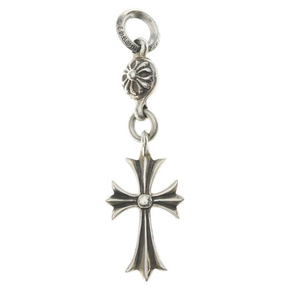 Chrome Hearts Tny CH Crs 1 Ball Tiny CH Cross Charm Pendant Silver