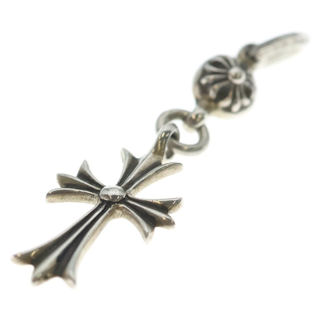 Chrome Hearts Tny CH Crs 1 Ball Tiny CH Cross Charm Pendant Silver — view 5