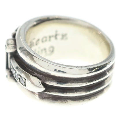 Chrome Hearts Dagger P Dmnd Daga Ring Pave Diamond Silver — view 4