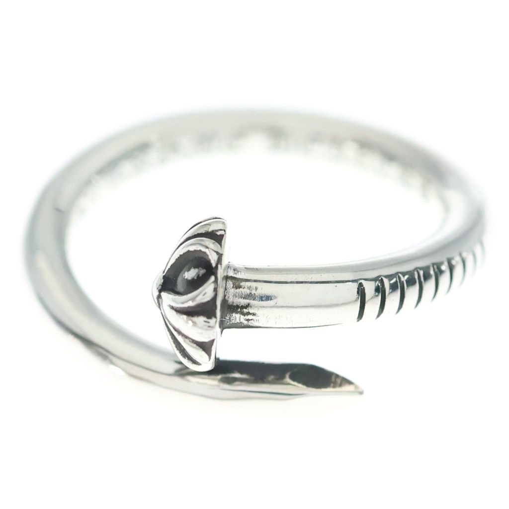 Chrome Hearts Nail Crsball Cross Ball Ring Silver — view 4