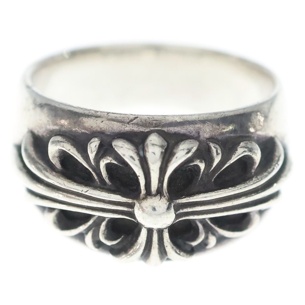 Chrome Hearts Flrl Crs Floral Cross Ring Silver — view 4