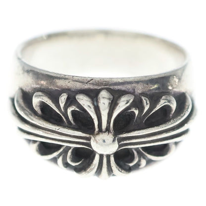 Chrome Hearts Flrl Crs Floral Cross Ring Silver — view 4