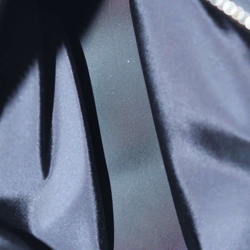 Chanel Star Chain Clutch Shoulder Bag Black Velvet Effect Nylon Gold — view 5