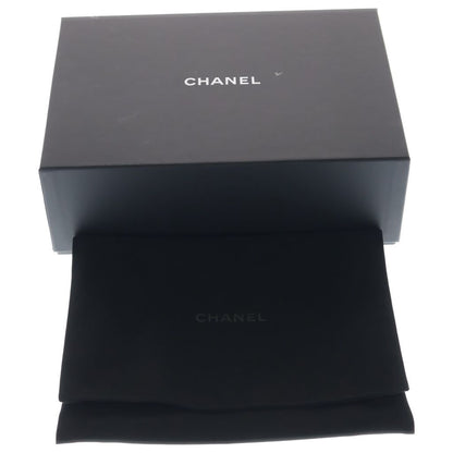 Chanel Star Chain Clutch Shoulder Bag Black Velvet Effect Nylon Gold — view 6