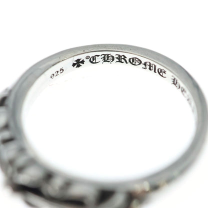 Chrome Hearts Baby Classic Floral Black Sling Silver Ring — view 5