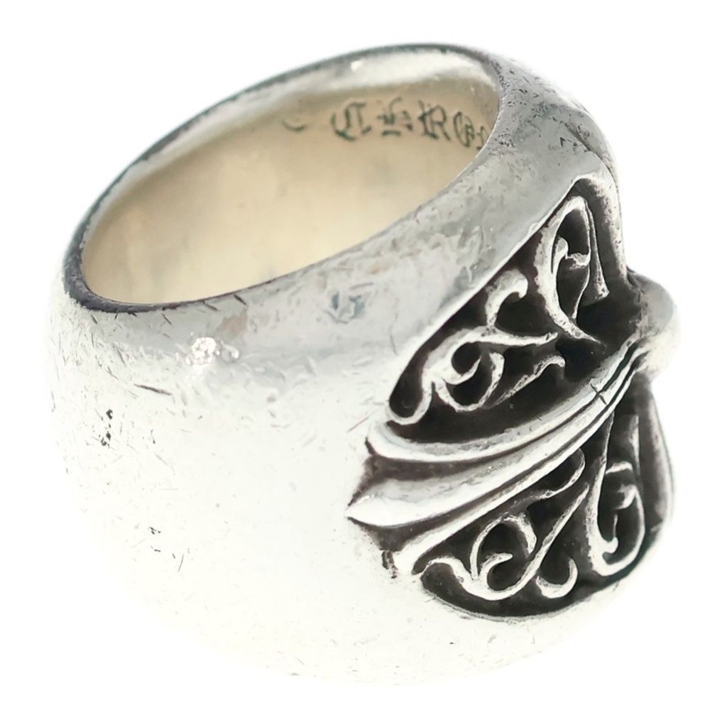 Chrome Hearts Classic Oval Cross Ring Silver — view 3