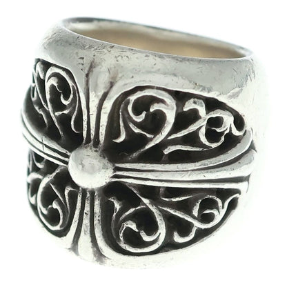 Chrome Hearts Classic Oval Cross Ring Silver
